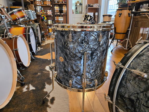 Drum Kits - Slingerland Drums 14x24 9x13 16x16 RadioKing (Black Diamond Pearl)