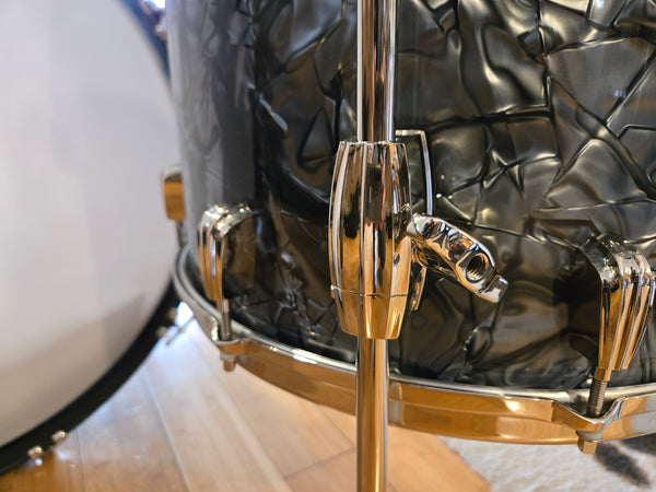 Drum Kits - Slingerland Drums 14x24 9x13 16x16 RadioKing (Black Diamond Pearl)