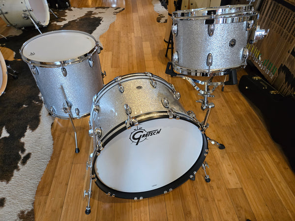 Drum Kits - Gretsch 14x22 9x13 16x16 Brooklyn (Silver Sparkle)
