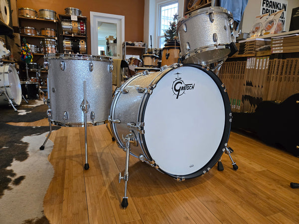 Drum Kits - Gretsch 14x22 9x13 16x16 Brooklyn (Silver Sparkle)