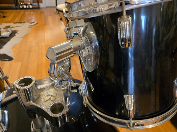 Drum Kits - 1980's Rogers 16x24 11x12 16x18 Big R Drum Kit (Black)
