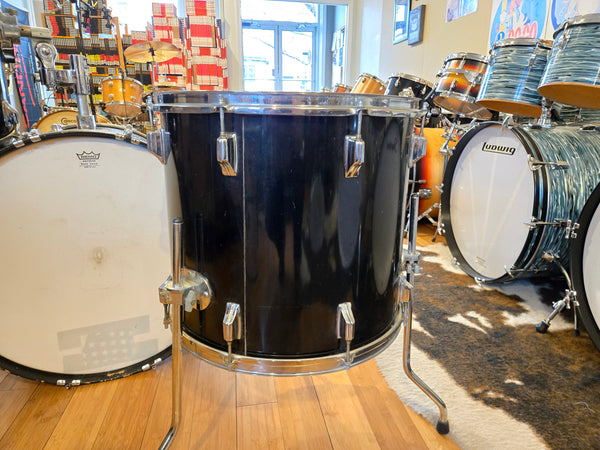 Drum Kits - 1980's Rogers 16x24 11x12 16x18 Big R Drum Kit (Black)