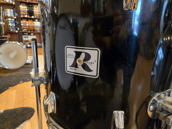Drum Kits - 1980's Rogers 16x24 11x12 16x18 Big R Drum Kit (Black)