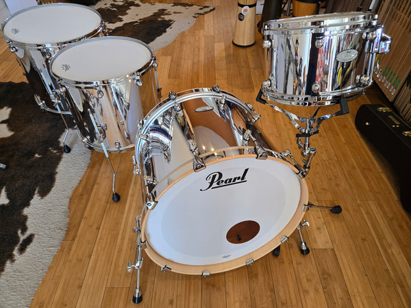 Drum Kits - Pearl Reference One Music City Custom 16x22 8x12 14x16 16x18 (Mirror Chrome)