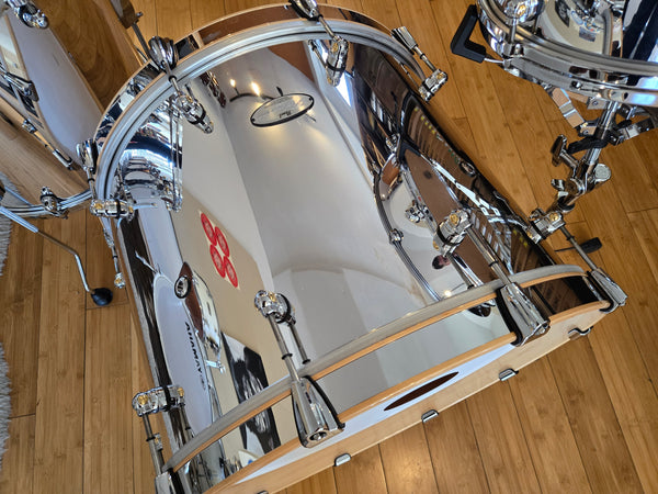 Drum Kits - Pearl Reference One Music City Custom 16x22 8x12 14x16 16x18 (Mirror Chrome)