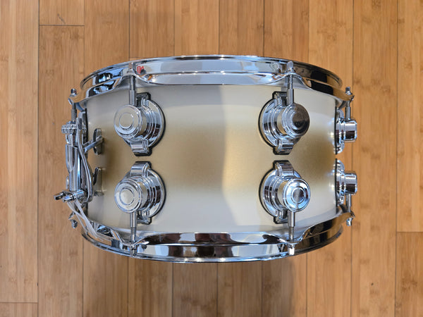 Snares - C&C Drum Co. 7x14 12th & Vine Maple/Poplar "LA Camco" Snare Drum (Antique White/Gold Duco)