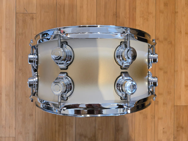 Snares - C&C Drum Co. 7x14 12th & Vine Maple/Poplar "LA Camco" Snare Drum (Antique White/Gold Duco)