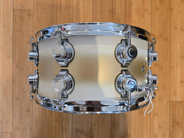 Snares - C&C Drum Co. 7x14 12th & Vine Maple/Poplar "LA Camco" Snare Drum (Antique White/Gold Duco)