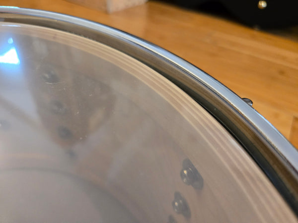 Snares - C&C Drum Co. 7x14 12th & Vine Maple/Poplar "LA Camco" Snare Drum (Antique White/Gold Duco)