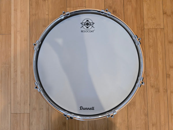 Snares - Dunnett Classic Drums 7x14 Stainless Steel w/Hybrid MetalWood Acacia Hoops