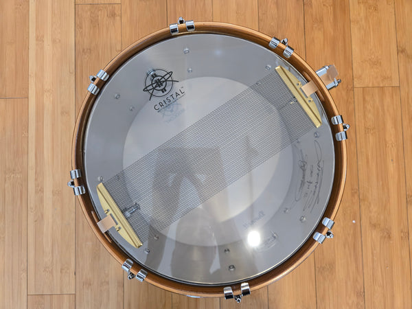 Snares - Dunnett Classic Drums 7x14 Stainless Steel w/Hybrid MetalWood Acacia Hoops