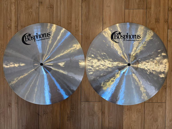 Cymbals - Bosphorus 15" Traditional Dark Hi Hats