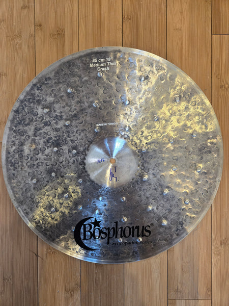 Cymbals - Bosphorus 18" Syncopation SW Crash