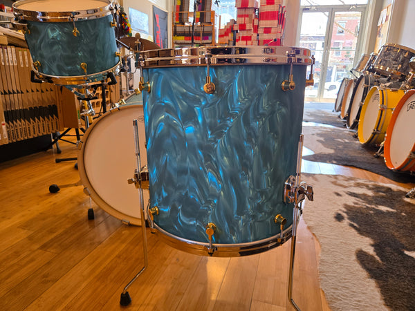 Drum Kits - Canopus Drums Neo Vintage 14x20 9x13 16x16 NV60-M1 (Aqua Satin)