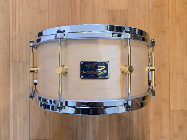 Snares - Canopus Drums 6.5x14 10ply Maple Snare Drum (Natural Oil)