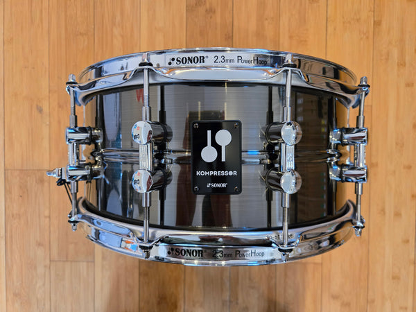 Snares - Sonor Kompressor 6.5x14 Brass Nickel Plated Snare Drum