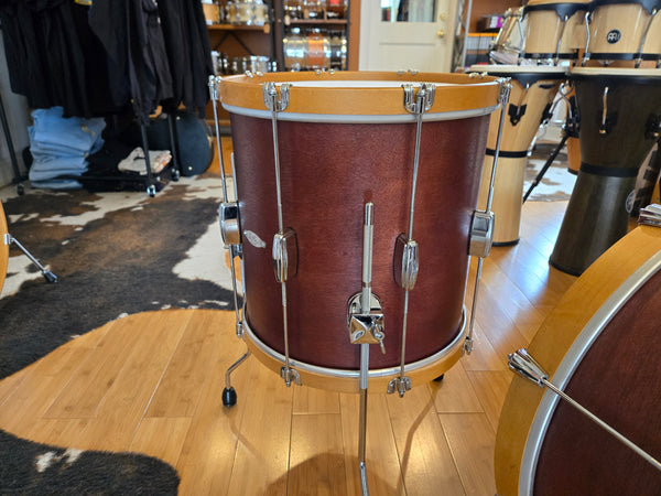 Drum Kits - C&C Drum Co. 14x20 8x12 14x14 Player Date I (Satin Mahogany w/ Wood Hoops)