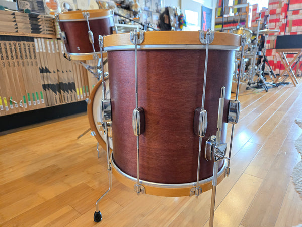 Drum Kits - C&C Drum Co. 14x20 8x12 14x14 Player Date I (Satin Mahogany w/ Wood Hoops)