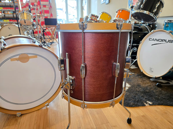 Drum Kits - C&C Drum Co. 14x20 8x12 14x14 Player Date I (Satin Mahogany w/ Wood Hoops)
