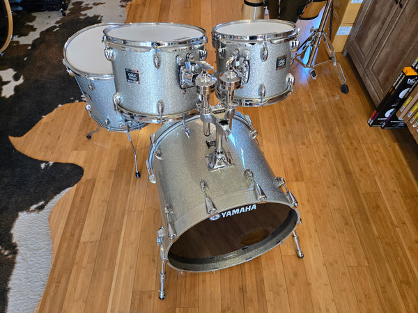 Drum Kits - (Used) Yamaha 16x20 7x10 8x12 13x14 Oak Custom Made in Japan (Silver Sparkle)