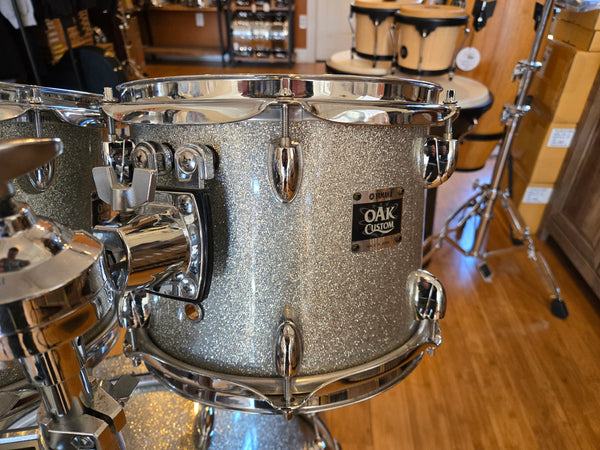 Drum Kits - (Used) Yamaha 16x20 7x10 8x12 13x14 Oak Custom Made in Japan (Silver Sparkle)