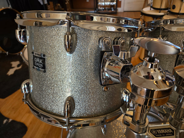 Drum Kits - (Used) Yamaha 16x20 7x10 8x12 13x14 Oak Custom Made in Japan (Silver Sparkle)