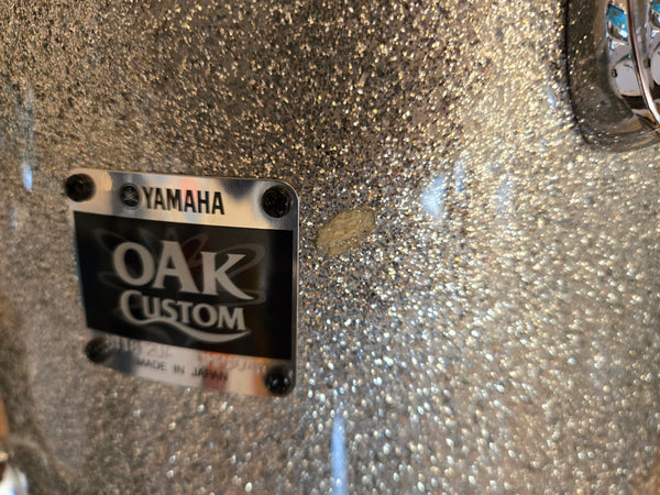 Drum Kits - (Used) Yamaha 16x20 7x10 8x12 13x14 Oak Custom Made in Japan (Silver Sparkle)