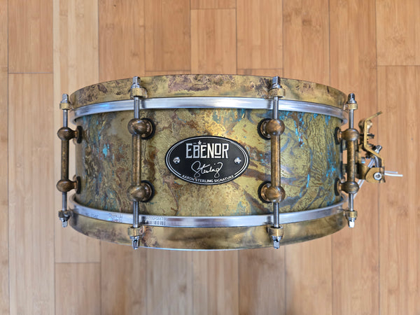 Snares - Ebenor Percussion 5x14 Aaron Sterling Signature Brass Snare Drum