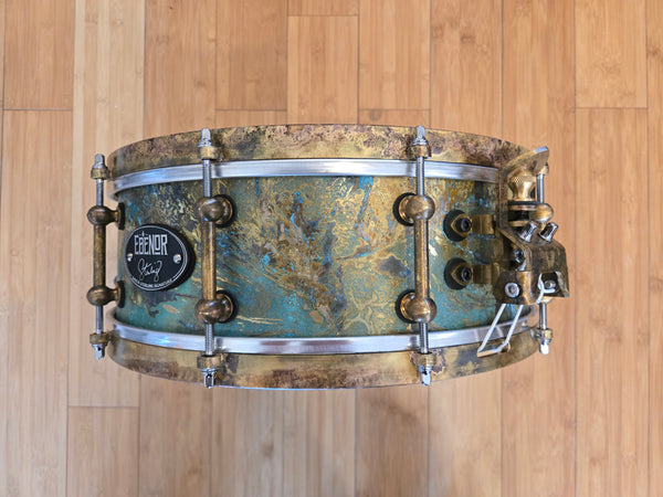 Snares - Ebenor Percussion 5x14 Aaron Sterling Signature Brass Snare Drum