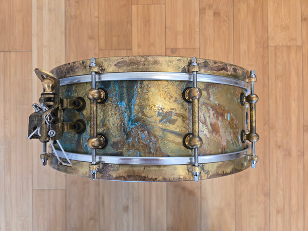 Snares - Ebenor Percussion 5x14 Aaron Sterling Signature Brass Snare Drum