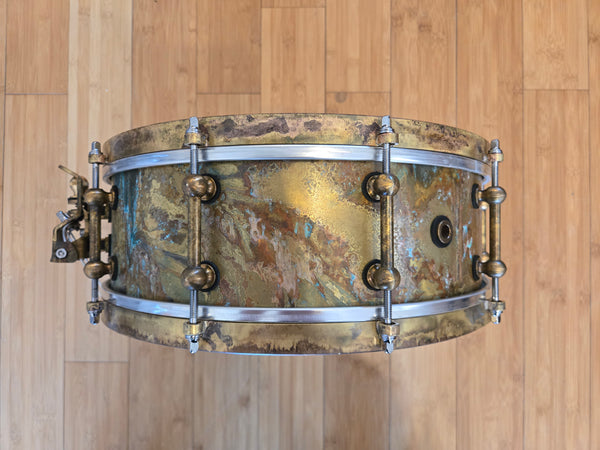 Snares - Ebenor Percussion 5x14 Aaron Sterling Signature Brass Snare Drum