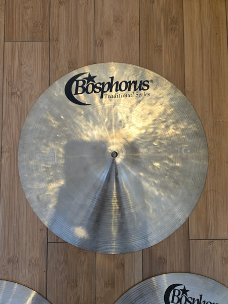 Cymbals - (Used) Bosphorus Traditional Matched Cymbal Set 14", 16" 20"
