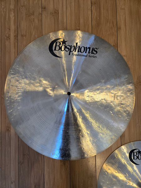 Cymbals - (Used) Bosphorus Traditional Matched Cymbal Set 14", 16" 20"