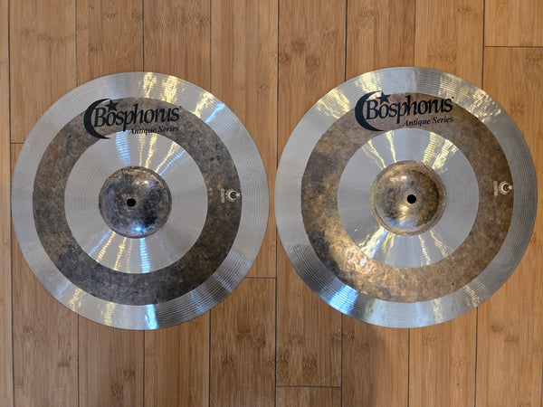 Cymbals - Bosphorus 15" Antique Medium-Thin Hi Hats (Dark)