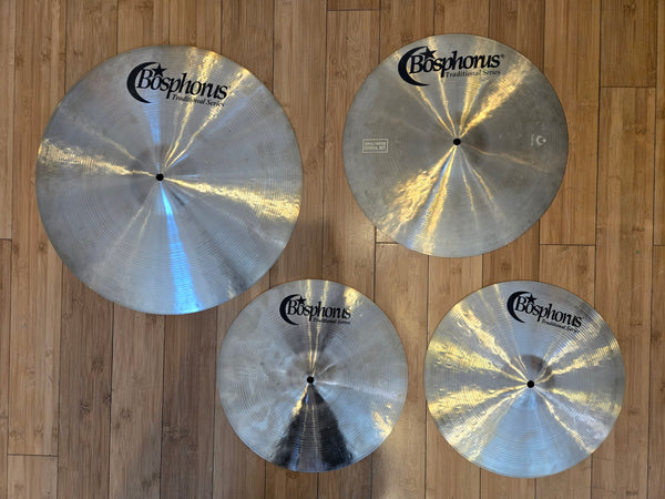 Cymbals - (Used) Bosphorus Traditional Matched Cymbal Set 14", 16" 20"