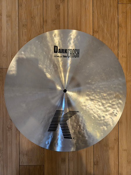Cymbals - Zildjian 19" K Dark Thin Crash