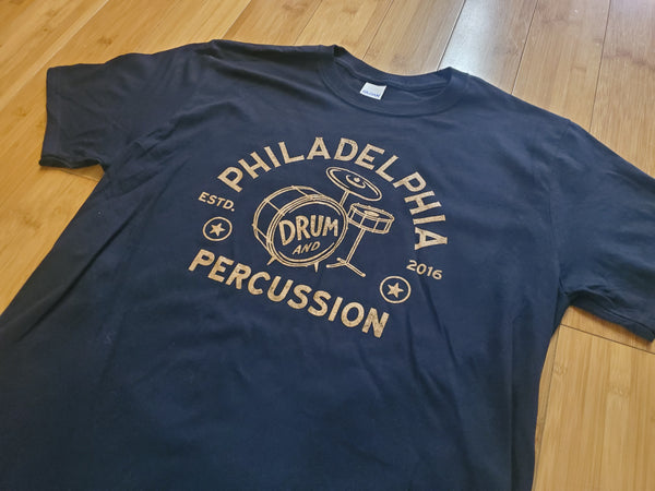 Apparel - Philadelphia Drum & Percussion "Vintage Drum Set" Tee