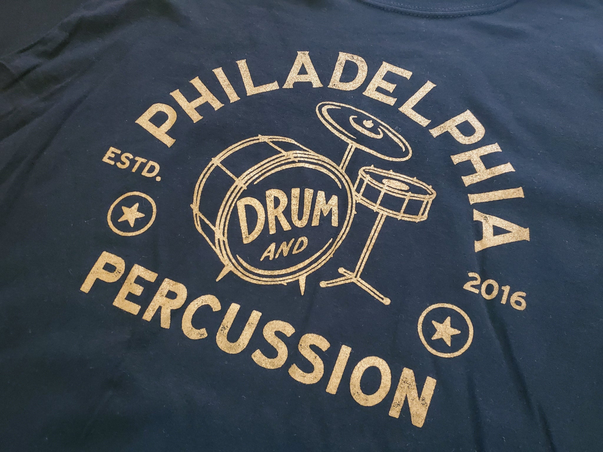 Apparel Philadelphia Drum & Percussion "Vintage Drum Set" Tee
