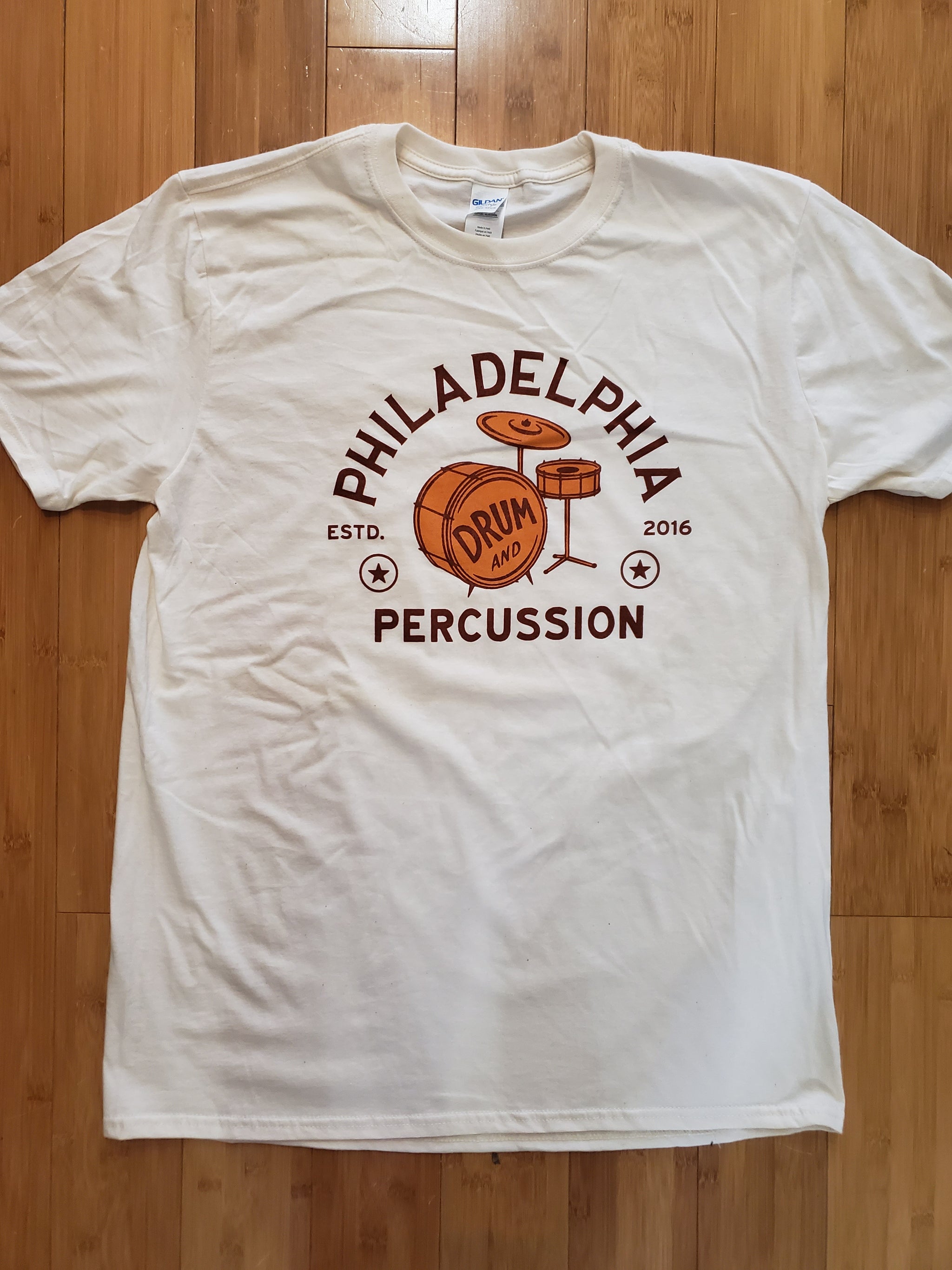 Apparel Philadelphia Drum & Percussion "Vintage Drum Set" Tee