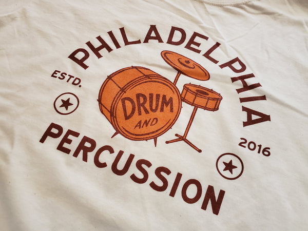 Apparel - Philadelphia Drum & Percussion "Vintage Drum Set" Tee