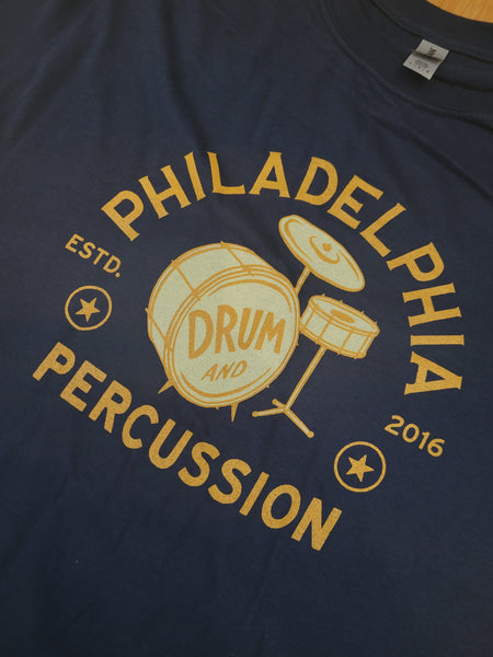 Apparel - Philadelphia Drum & Percussion "Vintage Drum Set" Tee