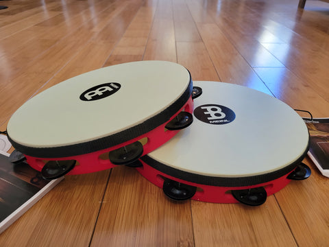Percussion - Meinl TAH1BK-R-TF Touring  Wood Tambourine w/ Synthetic Head