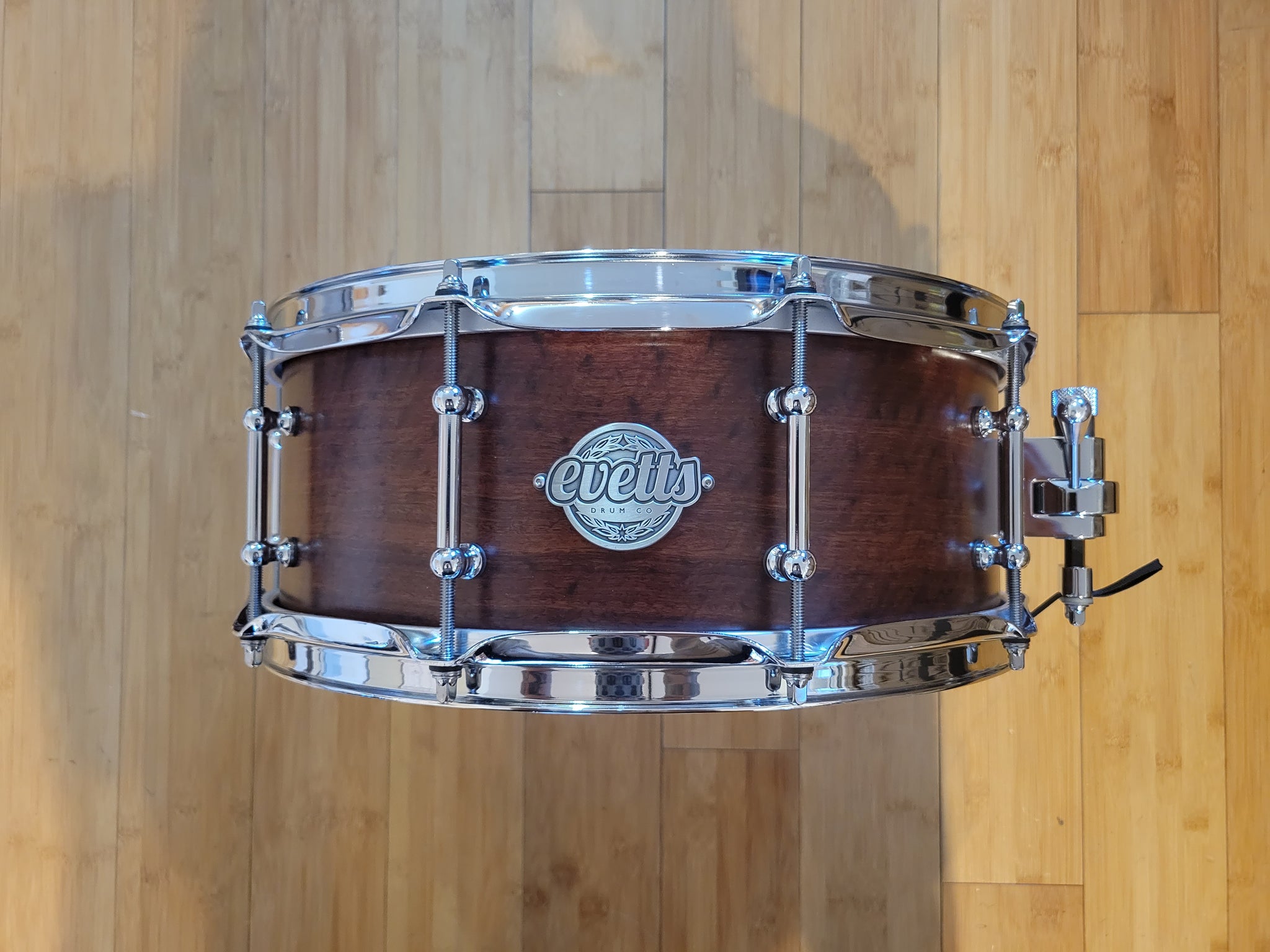 Snares - Evetts Drums 5.5x14 Jarrah Ply Snare Drum (Smooth Satin)