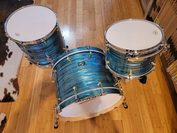 Drum Kits - Canopus Drums 15x22 9x13 15x16 R.F.M. Maple (Turquoise Oyster)