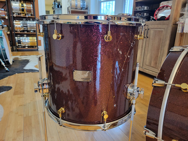 Drum Kits - Canopus Drums 16x22 9x13 15x16 Birch Series (Merlot Glitter)