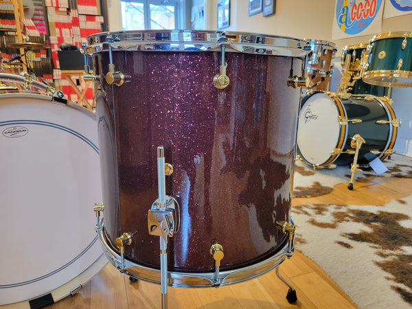 Drum Kits - Canopus Drums 16x22 9x13 15x16 Birch Series (Merlot Glitter)