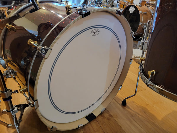 Drum Kits - Canopus Drums 16x22 9x13 15x16 Birch Series (Merlot Glitter)