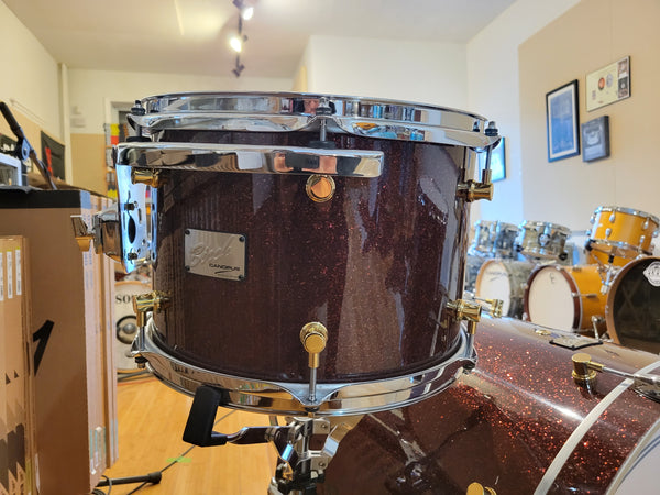 Drum Kits - Canopus Drums 16x22 9x13 15x16 Birch Series (Merlot Glitter)